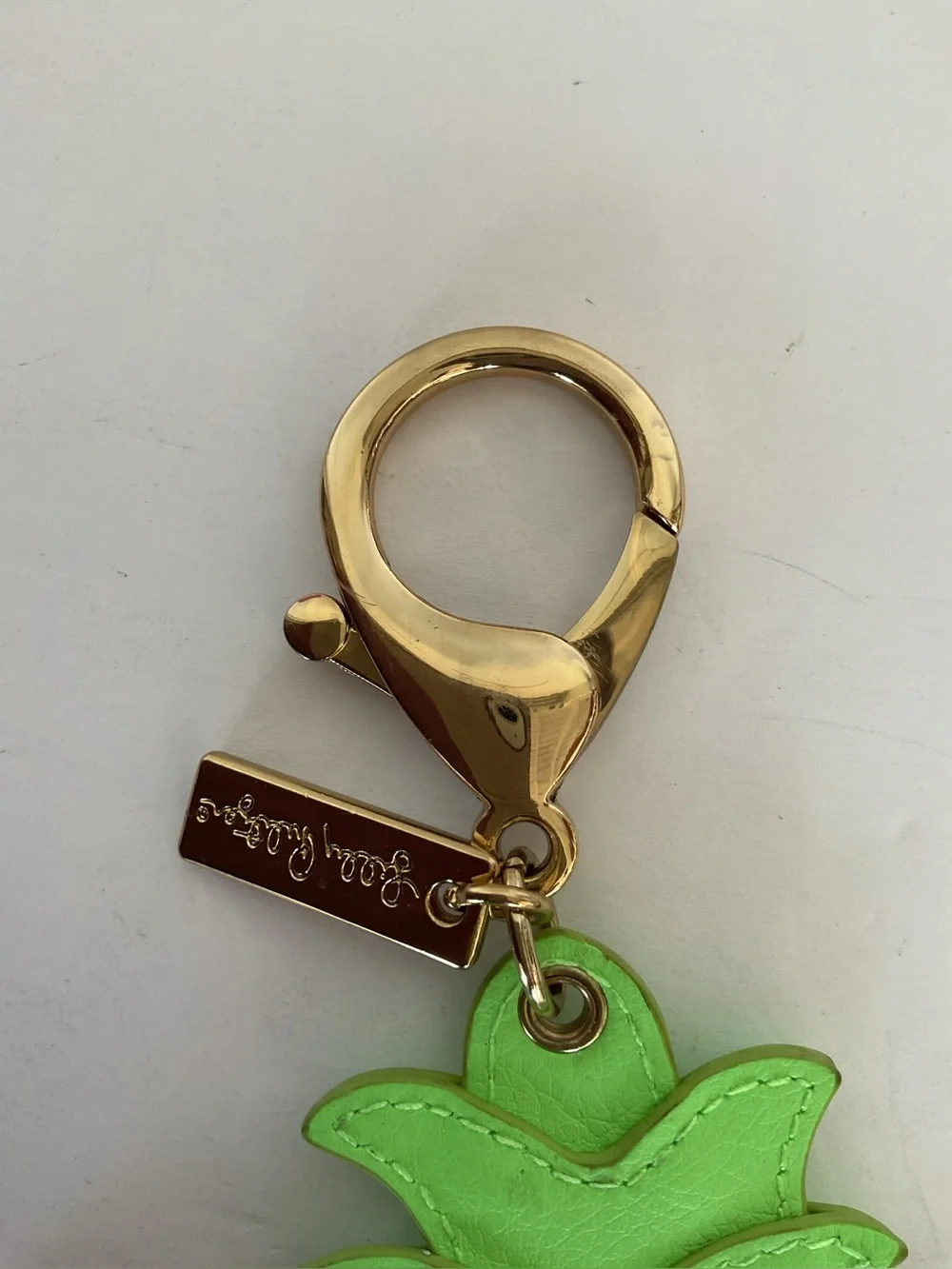 Lilly Pulitzer Pineapple Shaped Coin Purse Keychain